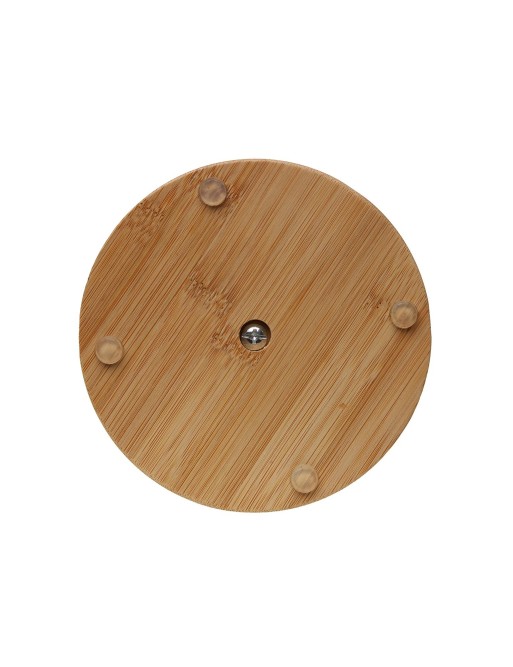 PORTAROLLOS DE BAMBU Y METAL COLOR BLANCO MODELO VISAGRA