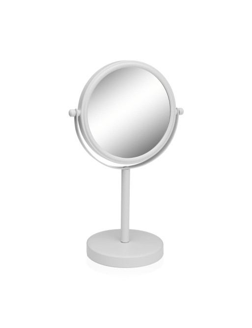 WEISSER SCHREIBTISCHSPIEGEL IM BADEZIMMER MIT X10-VERGRÖSSERUNG WEISSER SCHREIBTISCHSPIEGEL IM BADEZIMMER MIT X10-VERGRÖSSERUNG