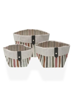 LOT DE 3 PANIERS CARRÉS MODÈLE ETERNAL