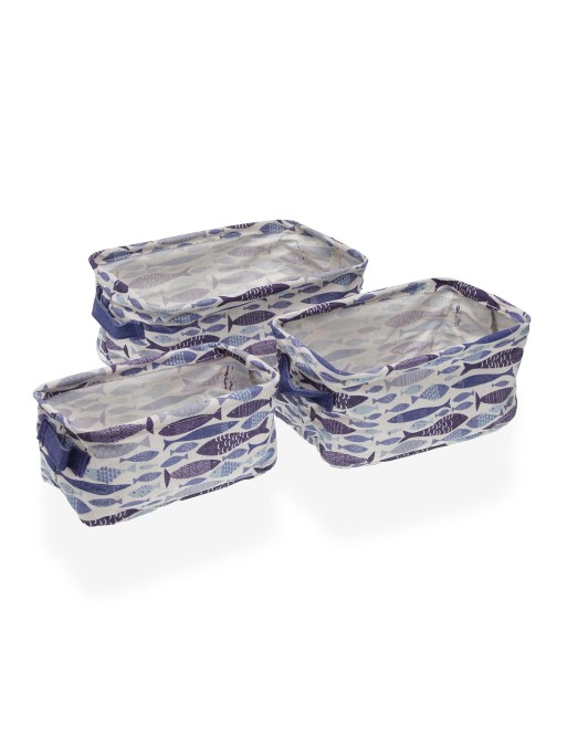 SET MIT 3 RECHTECKIGEN KÖRBEN MODELL OCEAN 2