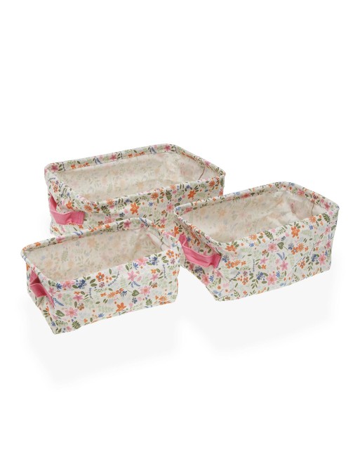 SET DE 3 CESTAS RECTANGULARES MODELO AMAYA