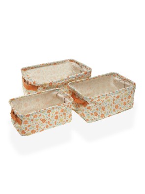 SET 3 PANIERS RECTANGULAIRES NIVORA