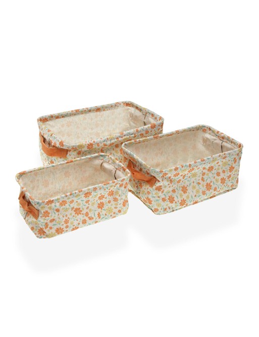 SET DE 3 CESTAS RECTANGULARES MODELO NIVORA