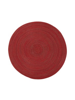 SET DE TABLE ROND ROUGE OU SET DE TABLE
