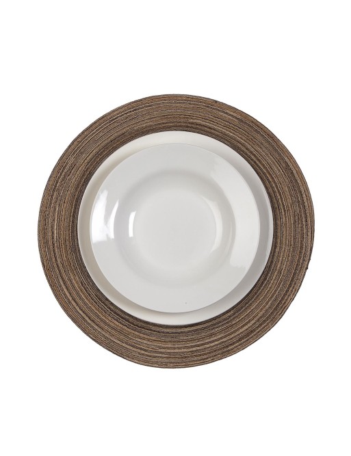 NAPPERON ROND BRUN OU SET DE TABLE NAPPERON ROND BRUN OU SET DE TABLE