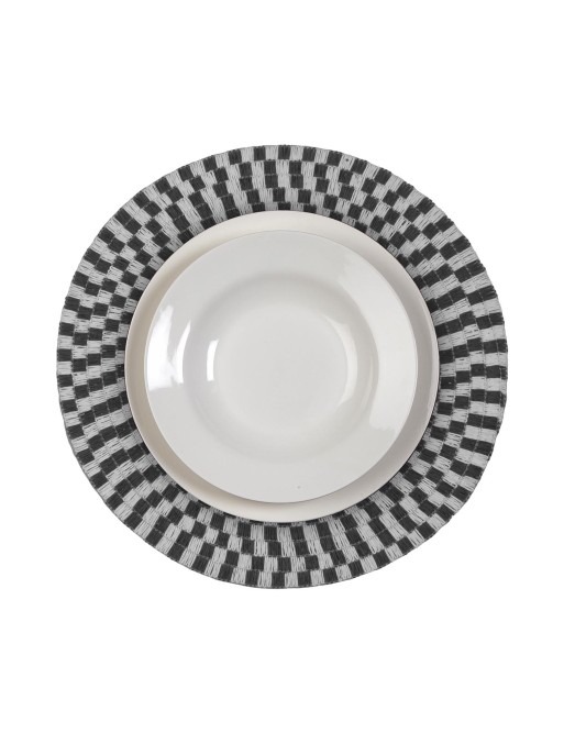 SET DE TABLE OU SET DE TABLE MODÈLE GRIS NATUREL