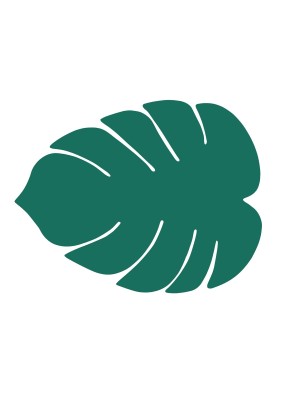 SALVAMANTEL O MANTEL INDIVIDUAL MODELO HOJA TURQUESA