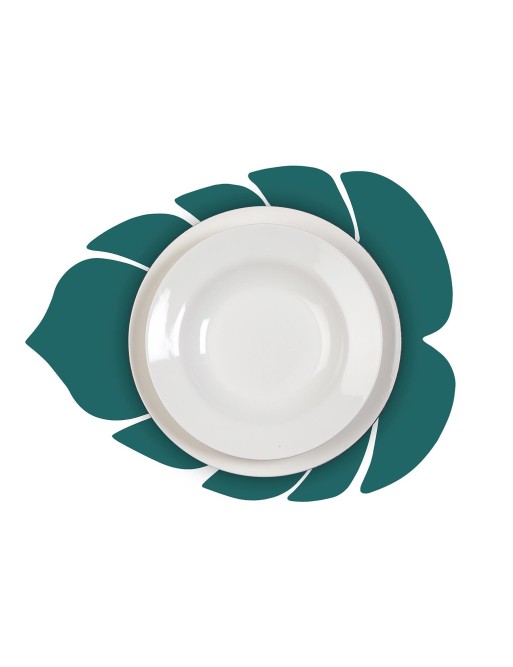 NAPPERON OU SET DE TABLE MODÈLE FEUILLE BLEUE NAPPERON OU SET DE TABLE MODÈLE FEUILLE BLEUE
