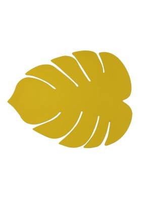 MONSTERA LEAF INDIVIDUAL TABLECLOTH YELLOW
