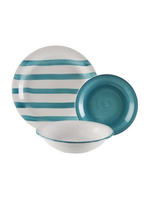 18-PIECE TABLEWARE SET MODEL SELMA BLUE