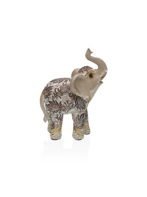 HARZ ELEFANT FIGUR 12 CM HINDU MODELL BRAUN