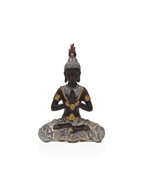 BUDDHA FIGUR SENTADO14,5 CM MODELL SCHWARZ UND GOLD