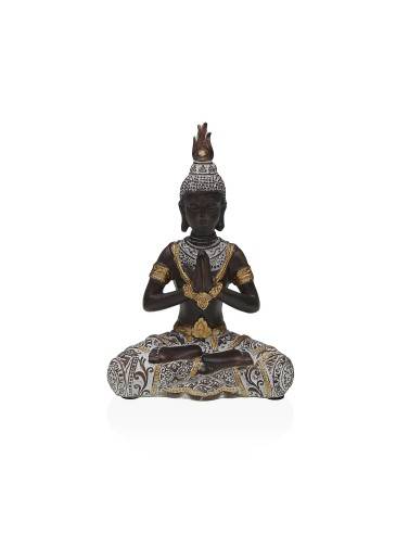FIGURA BUDA SENTADO14,5 CM MODELO NEGRO Y DORADO