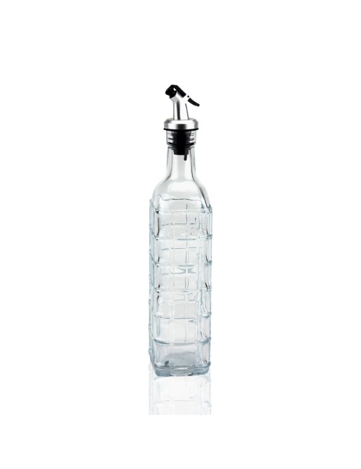 BOUTEILLE D’HUILE - GRILLE DE BURETTE EN VERRE TRANSPARENT 500ML