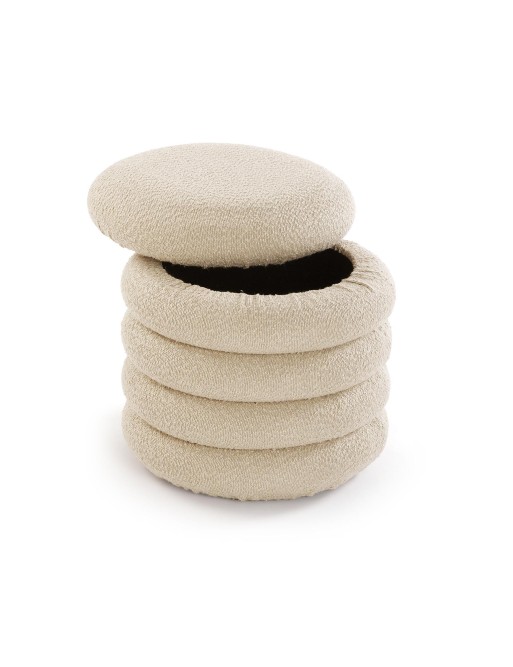 LISETH WHITE MODEL STORAGE PUFF