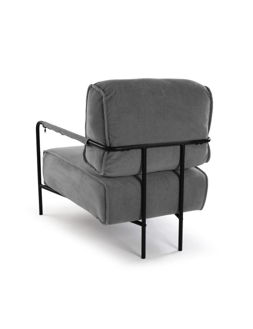 GRAY ARMCHAIR WITH ARMRESTS MODEL MAYTE