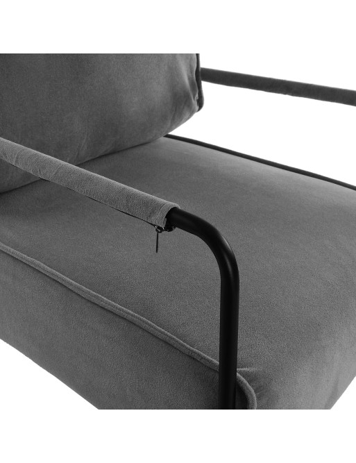 FAUTEUIL GRIS AVEC ACCOUDOIRS MODÈLE MAYTE FAUTEUIL GRIS AVEC ACCOUDOIRS MODÈLE MAYTE