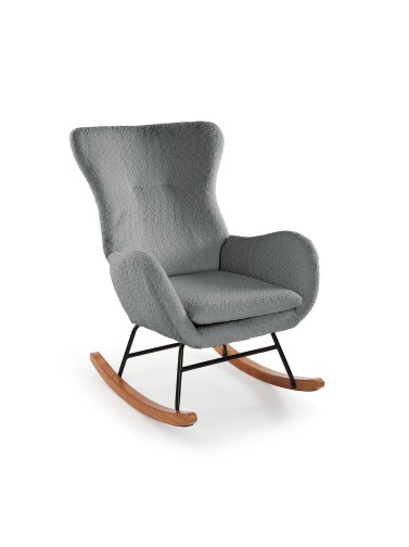 ROCKING CHAIR WITH ARMRESTS MODEL KENAR GRAY