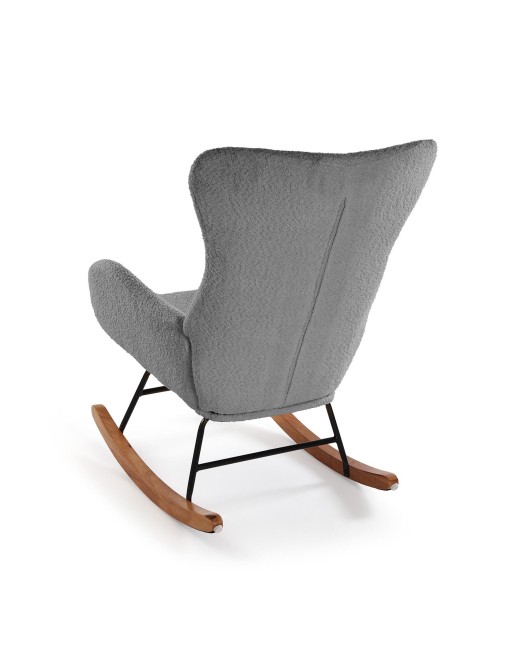 FAUTEUIL À BASCULE AVEC ACCOUDOIRS MODÈLE KENAR GRAY