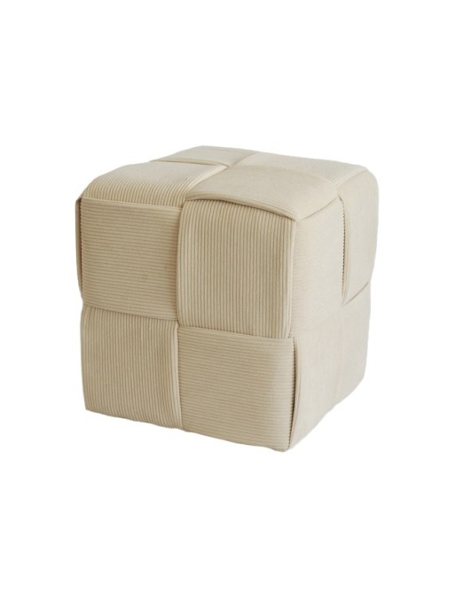 QUADRATISCHER HOCKER MODELL CANDY CREAM