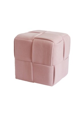 PUF CUADRADO MODELO CANDY ROSA