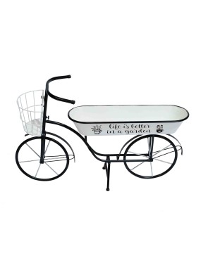 BICYCLE PLANTER FOR GARDEN MODEL LIFE IN A GARDEN