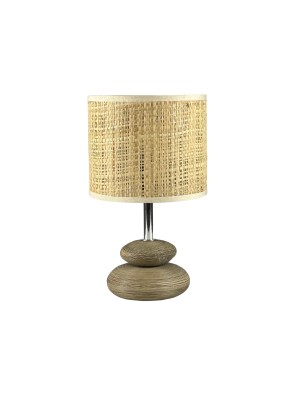 LÁMPARA DE MESA MODELO VITTO MARRON