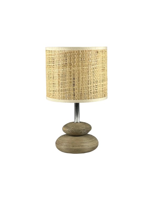 LÁMPARA DE MESA MODELO VITTO MARRON