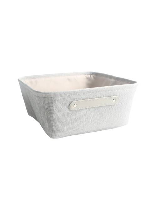 LIGHT GREY POLEISTER SQUARE BASKET MODEL XENA