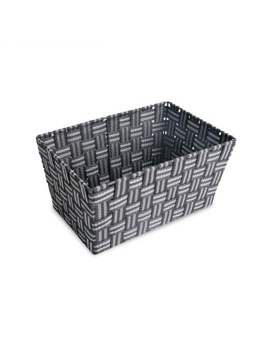RECTANGULAR BASKET 15x20x30 CM DARK GRAY TEXTILE MODEL