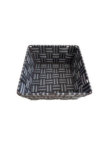 19x9 CM SQUARE BASKET DARK BROWN TEXTILE MODEL