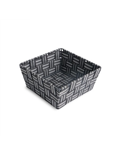 KORB 19x19 CM DUNKELGRAUES TEXTILMODELL