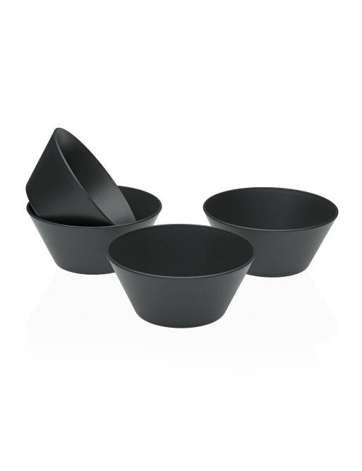 SET OF 4 IRIAN MODEL GRAY KITCHEN BOWLS SET OF 4 IRIAN MODEL GRAY KITCHEN BOWLS