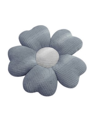 TEXTILKISSEN MODELL FLOR GRAU