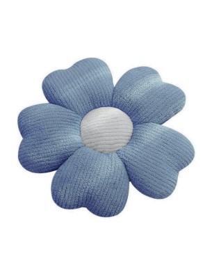 COUSSIN TEXTILE MODÈLE FLEUR BLEUE