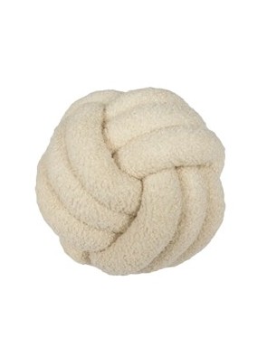 TEXTILE CUSHION MODEL KNOTS CREAM OF 20 CM