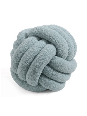 COUSSIN TEXTILE MODÈLE NOEUDS VERT 20 CM