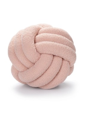 HELLROSA KNOTEN TEXTILKISSEN MODELL 20 CM