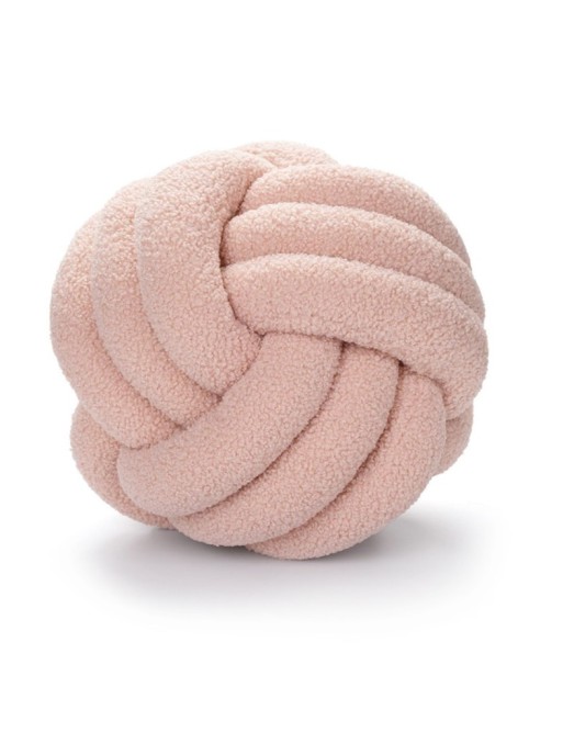 LIGHT PINK KNOTS TEXTILE CUSHION MODEL 20 CM