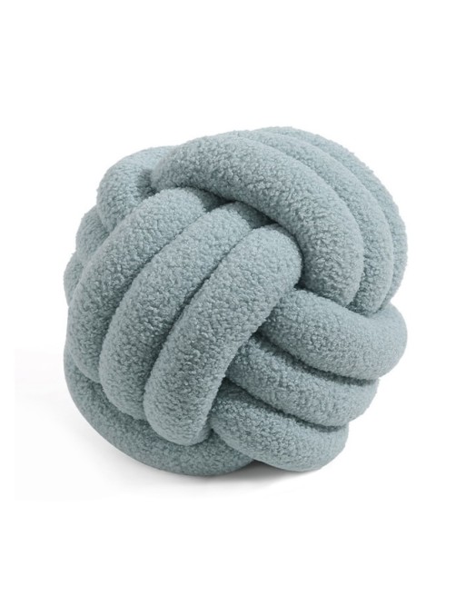 GREEN KNOTS TEXTILE CUSHION MODEL OF 25 CM