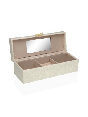 BOÎTE À BIJOUX EN BOIS À DEUX COMPARTIMENTS MODÈLE LUCYS