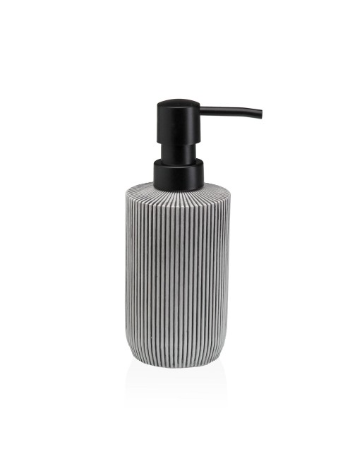 DISPENSADOR DE JABON BLANCO Y NEGRO MODELO ISLA