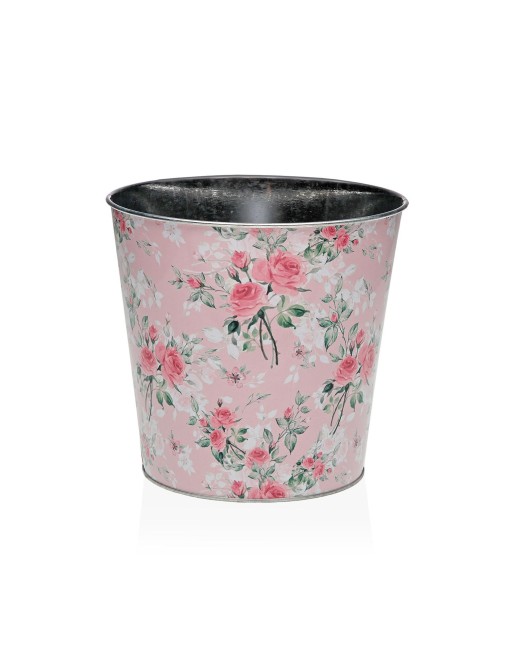 PINK METALLIC POT MODEL ROSES 16.5 CM PINK METALLIC POT MODEL ROSES 16.5 CM