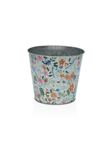 MACETA METALICA MODELO FLOWER ROSE 11,3 CM