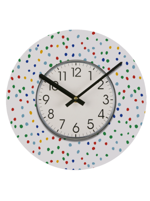 RELOJ DE PARED 29 CM DE DIAMETRO MODELO CONFETTI