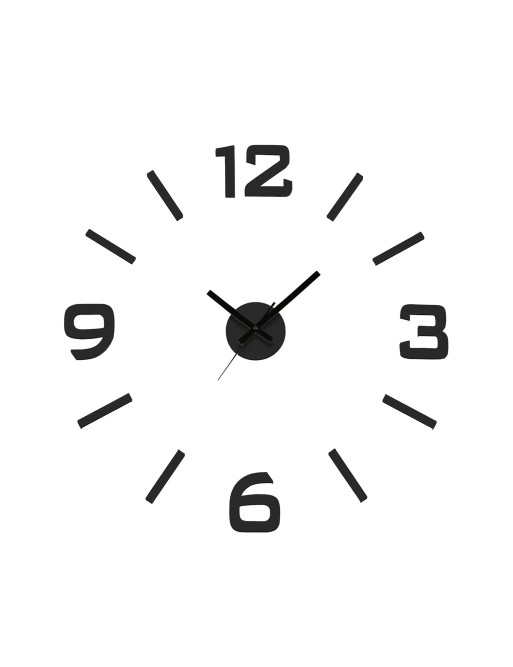 SELBSTKLEBENDE WANDUHR MODELLNUMMERIERUNG SCHWARZ