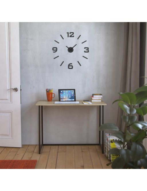 HORLOGE MURALE ADHÉSIVE NUMÉROTATION DU MODÈLE NOIR