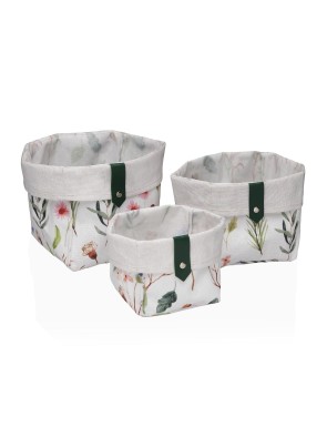 SET DE 3 CESTAS CUADRADAS MODELO ZENDA