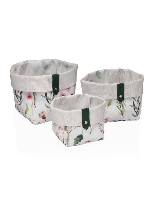 SET OF 3 SQUARE BASKETS MODEL ZENDA SET OF 3 SQUARE BASKETS MODEL ZENDA