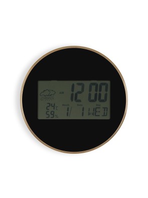BLACK DIGITAL WALL CLOCK MODEL LUNA